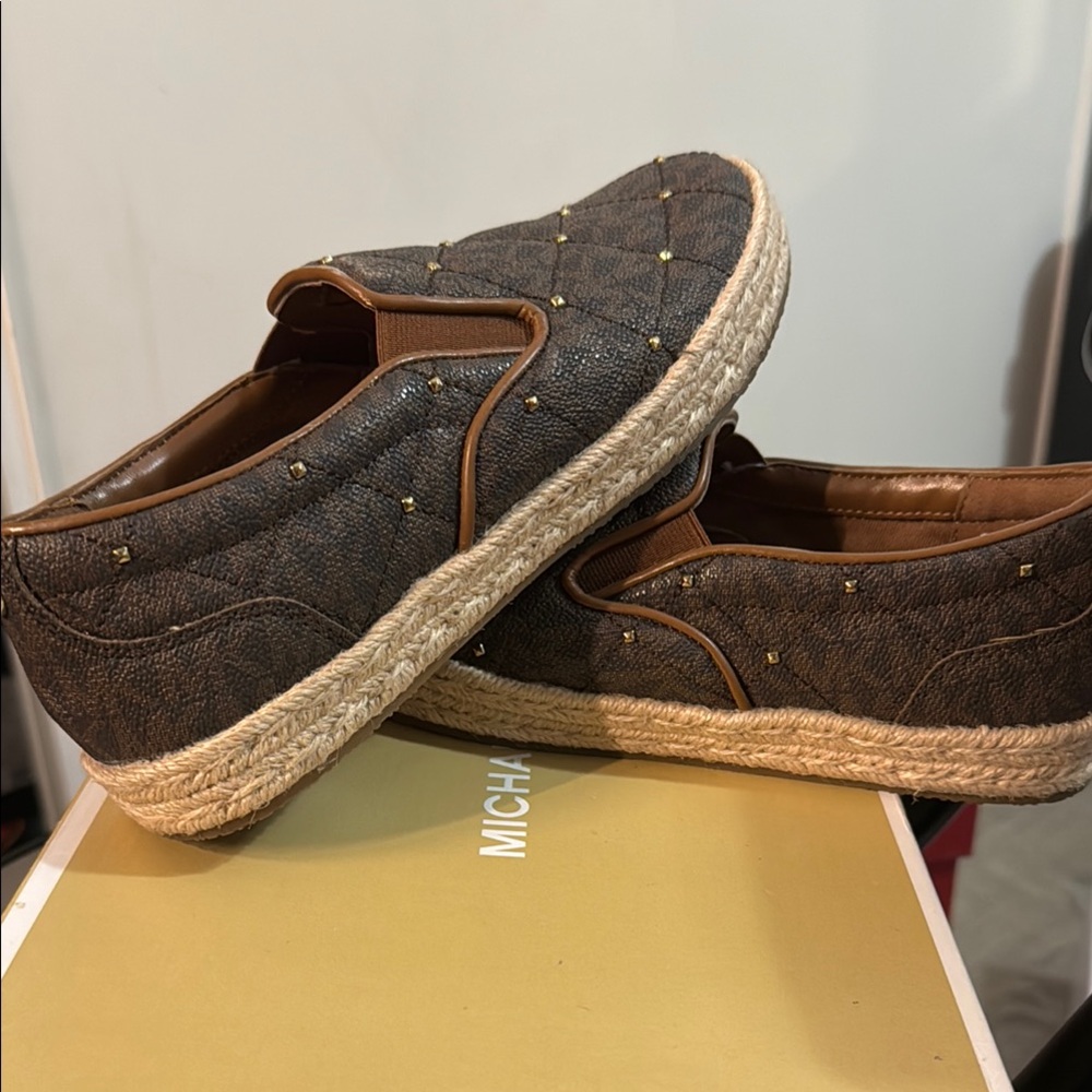 Michael Kors Brown Espadrille Loafers for Men